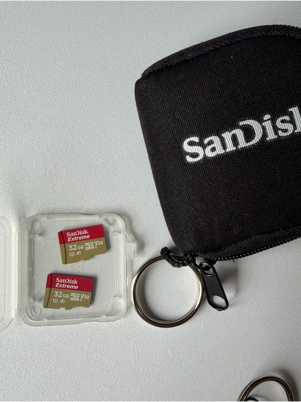 SanDisk 32GB microSD bundle of 2 Cards with Black Zip Case
